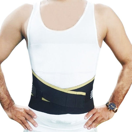 Adjustable Back Support Belt For Lower Back Pain Relief With Steel Plate - Oshi.pk - Buy & Sell Online