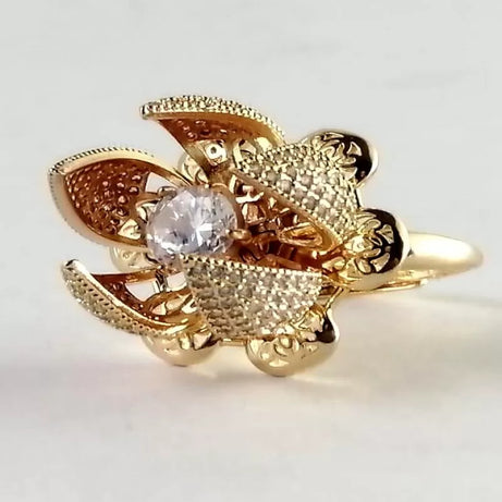 Adjustable Fancy Flower Bloom Ring