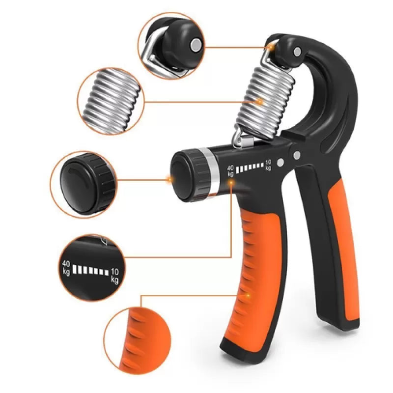 Adjustable Hand Grip Strengthener 10kg to 40kg hand grip adjustable exercise hand grip with Non-Slip Grips for Adjustable Resistance - Oshi.pk - Buy & Sell Online