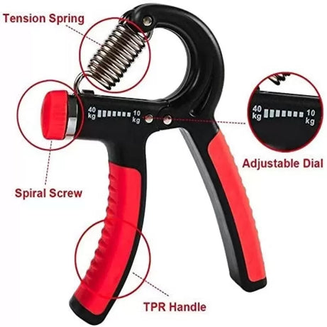 Adjustable Hand Grip Strengthener 10kg To 40kg Hand Grip Adjustable Exercise Hand Grip With Non-Slip Grips For Adjustable Resistance - Oshi.pk - Buy & Sell Online