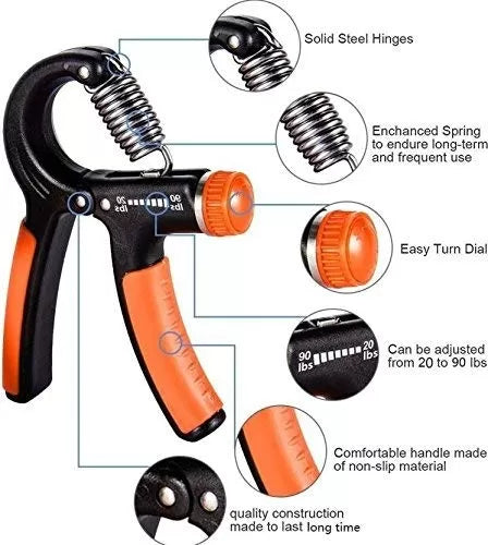 ADJUSTABLE HAND GRIP STRENGTHENER FOR HAND AND WRIST EXERCISE - Oshi.pk - Buy & Sell Online