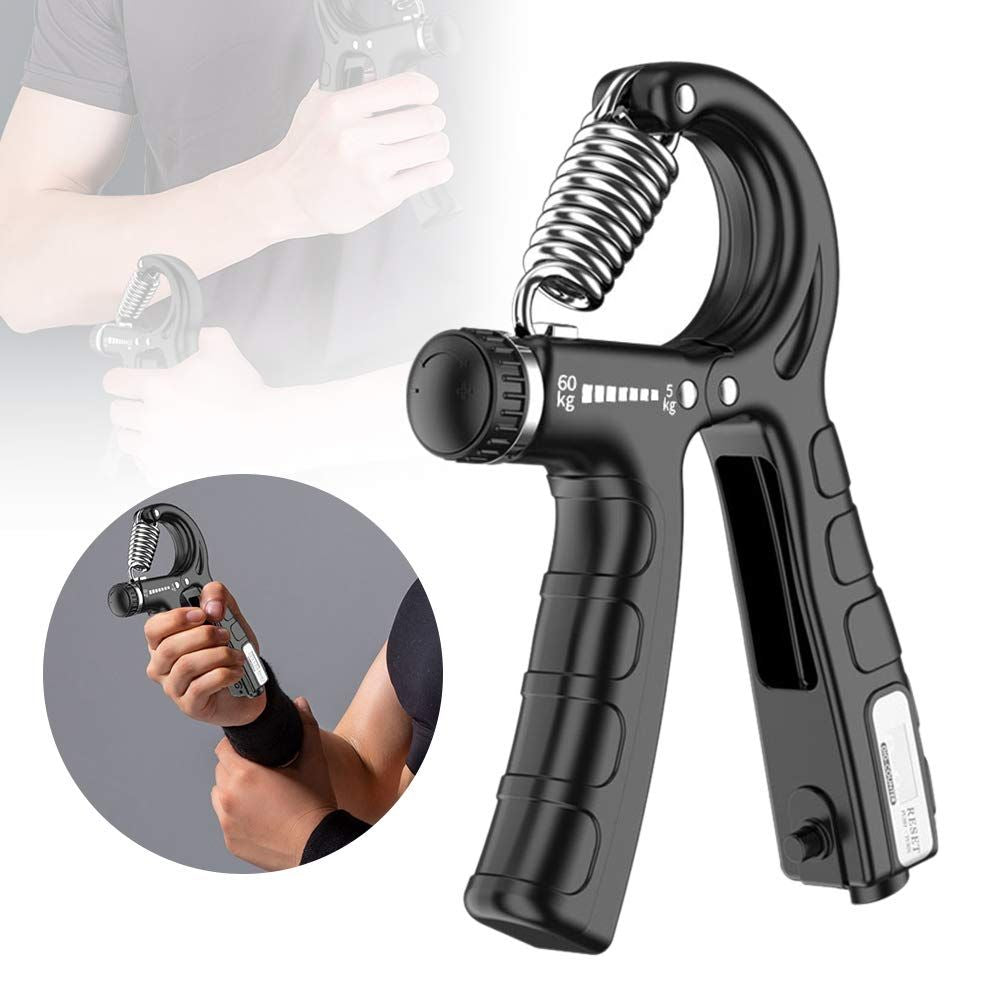 Adjustable Hand Gripper Non-Slip Hand Grip Strength Trainer Fingers Wrist Forearm Exerciser Workout Gear Home Gym Exercise Equipment - Oshi.pk - Buy & Sell Online