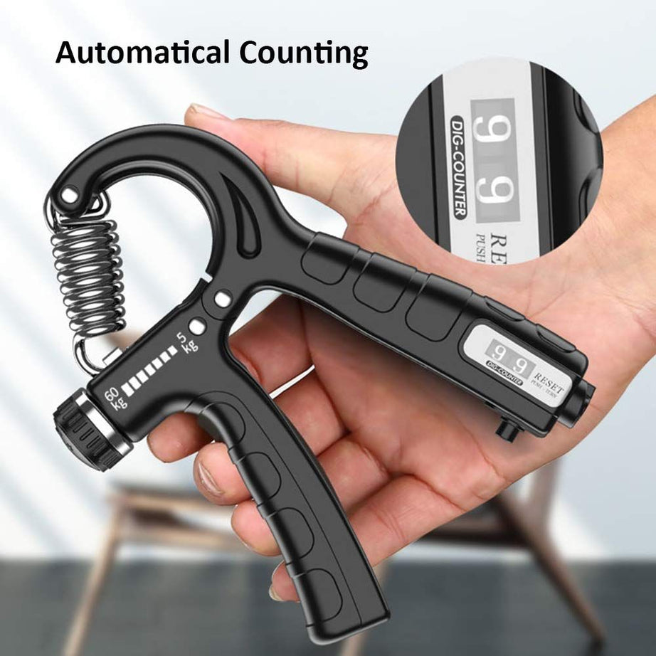 Adjustable Hand Gripper Non-Slip Hand Grip Strength Trainer Fingers Wrist Forearm Exerciser Workout Gear Home Gym Exercise Equipment - Oshi.pk - Buy & Sell Online