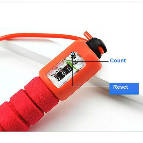Adjustable Jump Ropes with Counter Sports Fitness Slim Speed Counting Skip Rope Sponge Handle Skipping Wire Fitness Equipment