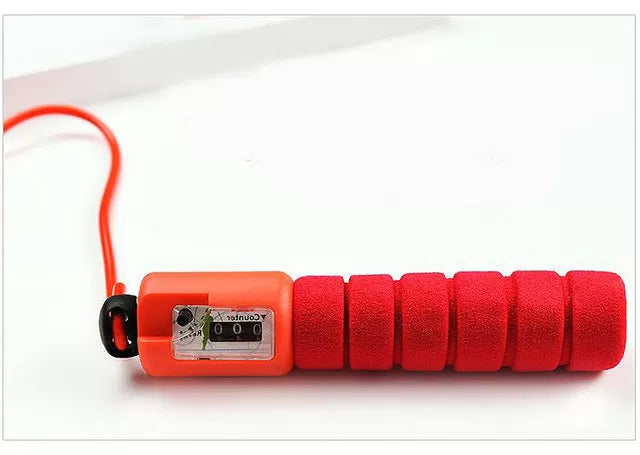 Adjustable Jump Ropes with Counter Sports Fitness Slim Speed Counting Skip Rope Sponge Handle Skipping Wire Fitness Equipment