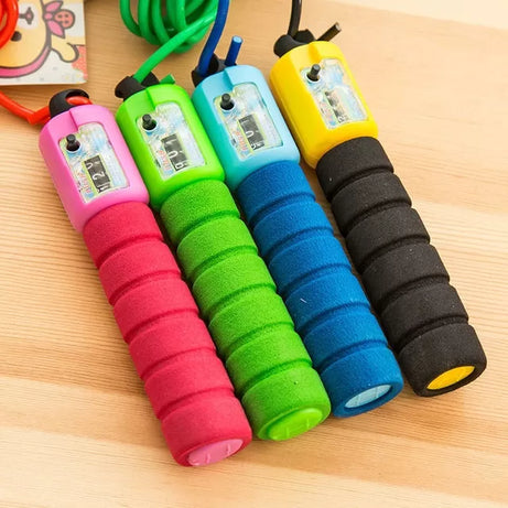 Adjustable Jump Ropes with Counter Sports Fitness Slim Speed Counting Skip Rope Sponge Handle Skipping Wire Fitness Equipment