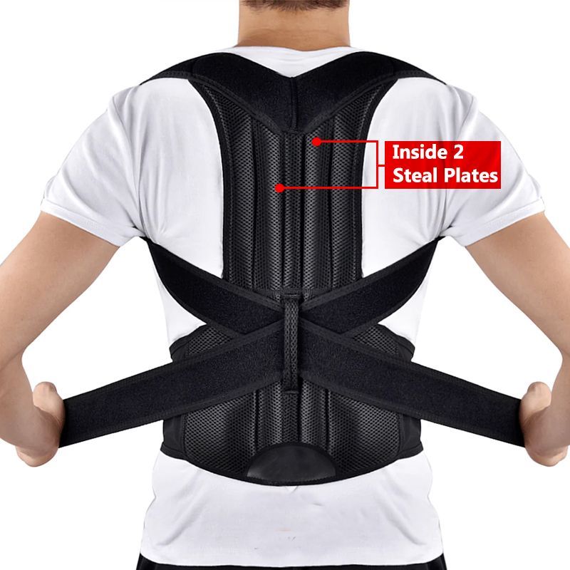 Adjustable Magnetic Posture Corrector Corset Back Brace Back Belt Lumbar Support Straight Corrector - Oshi.pk - Buy & Sell Online