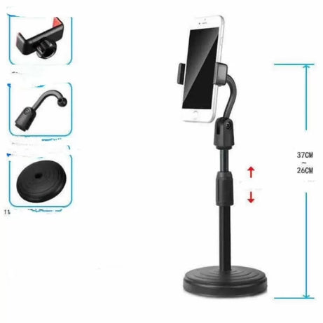 Adjustable Mobile Phone Holder Live Support Universal Desk Phone Holder - Oshi.pk - Buy & Sell Online