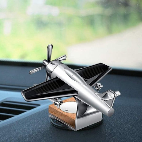 Aeroplane Aircraft Shaped Solar Powered Rotating Fan Car Air Freshener - Oshi.pk - Buy & Sell Online