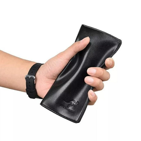 AIKS KANGROO Slim Long Mobile Money & Card Holder Leather Wallet for Men's - Oshi.pk - Buy & Sell Online