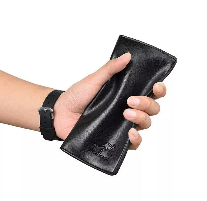 AIKS KANGROO Slim Long Mobile Money & Card Holder Leather Wallet for Men's - Oshi.pk - Buy & Sell Online