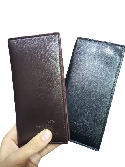 AIKS KANGROO Slim Long Mobile Money & Card Holder Leather Wallet for Men's - Oshi.pk - Buy & Sell Online
