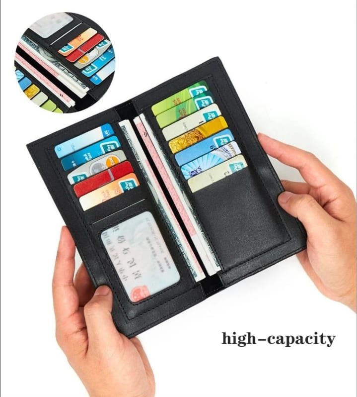AIKS KANGROO Slim Long Mobile Money & Card Holder Leather Wallet for Men's - Oshi.pk - Buy & Sell Online