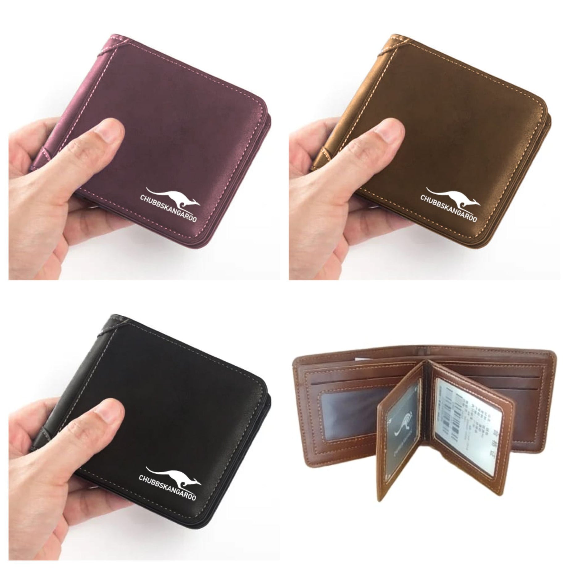Aiks Wallet Men's RFID Blocking PU Leather Wallet with Zipper Multi Business Card Holder Purse - Oshi.pk - Buy & Sell Online
