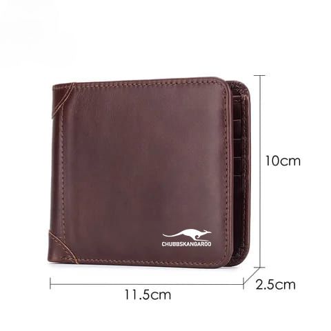 Aiks Wallet Men's RFID Blocking PU Leather Wallet with Zipper Multi Business Card Holder Purse - Oshi.pk - Buy & Sell Online