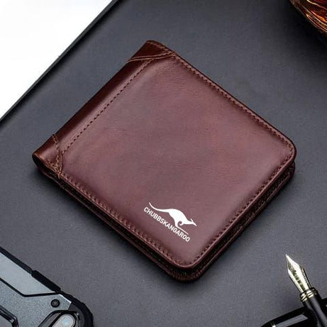 Aiks Wallet Men's RFID Blocking PU Leather Wallet with Zipper Multi Business Card Holder Purse - Oshi.pk - Buy & Sell Online
