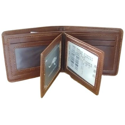 Aiks Wallet Men's RFID Blocking PU Leather Wallet with Zipper Multi Business Card Holder Purse - Oshi.pk - Buy & Sell Online