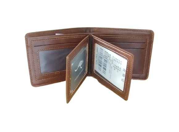 Aiks Wallet Men's RFID Blocking PU Leather Wallet with Zipper Multi Business Card Holder Purse - Oshi.pk - Buy & Sell Online