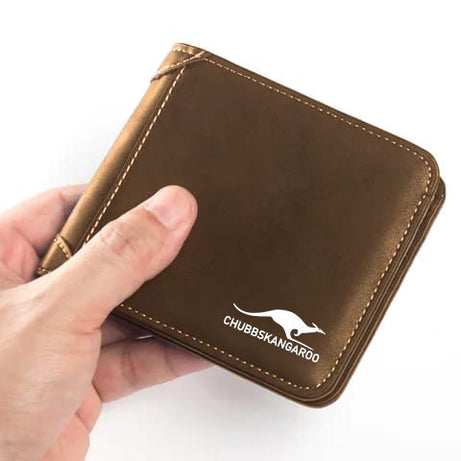 Aiks Wallet Men's RFID Blocking PU Leather Wallet with Zipper Multi Business Card Holder Purse - Oshi.pk - Buy & Sell Online