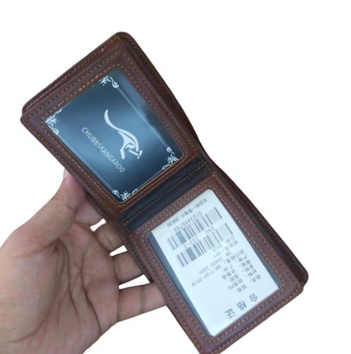 Aiks Wallet Men's RFID Blocking PU Leather Wallet with Zipper Multi Business Card Holder Purse - Oshi.pk - Buy & Sell Online