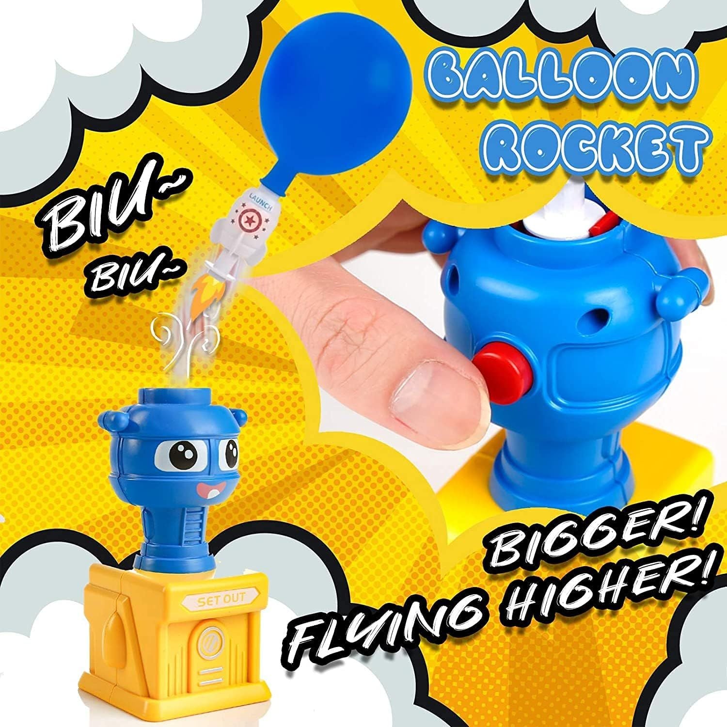 Air Power Toy Powered Balloon Launch Tower Balloon Car Toys for Kids - Oshi.pk - Buy & Sell Online
