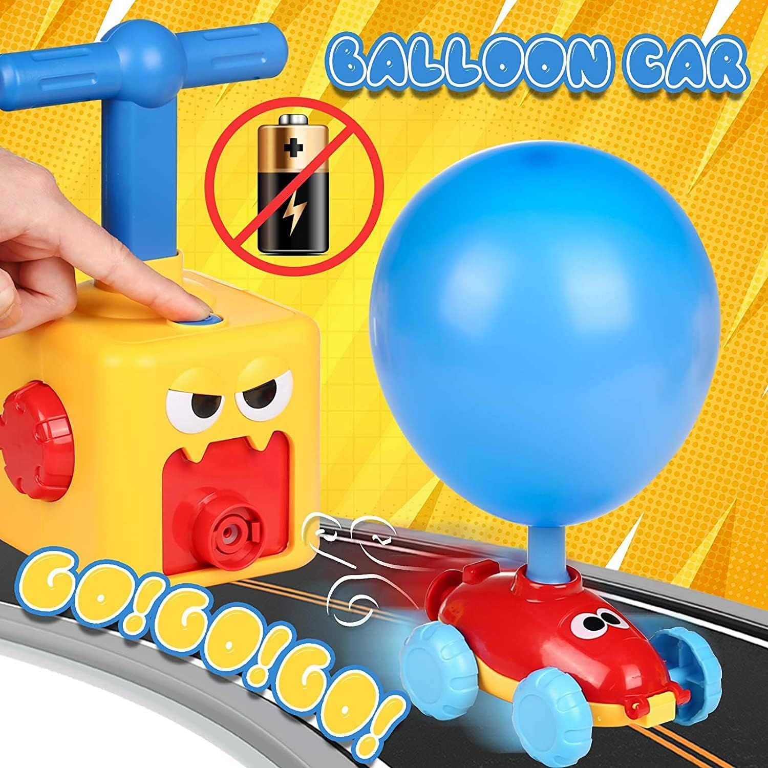 Air Power Toy Powered Balloon Launch Tower Balloon Car Toys for Kids - Oshi.pk - Buy & Sell Online