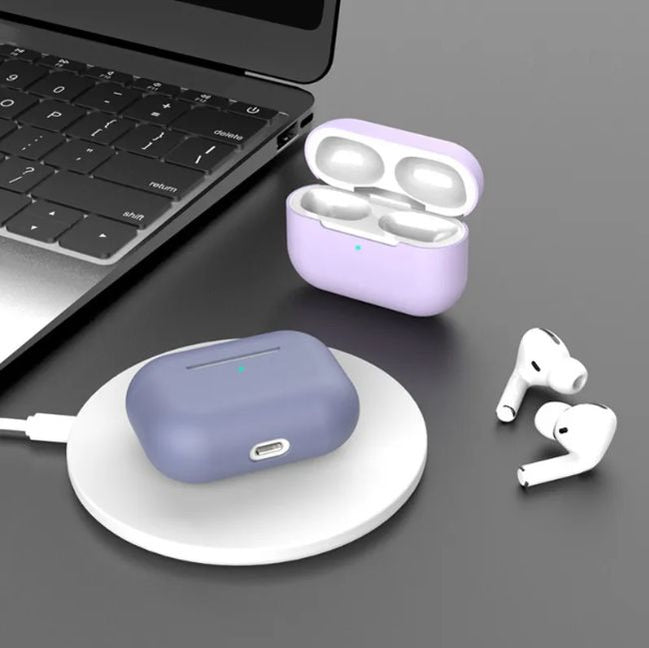 AirPods Pro Silicone Case with Carabiner Hook Wireless Bluetooth Earphone Protective Cover For AirPods Pro Soft Case - Oshi.pk - Buy & Sell Online