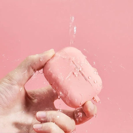 AirPods Pro Silicone Case with Carabiner Hook Wireless Bluetooth Earphone Protective Cover For AirPods Pro Soft Case - Oshi.pk - Buy & Sell Online