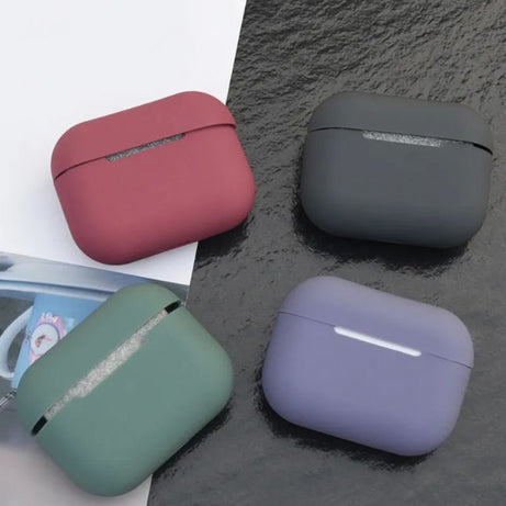 AirPods Pro Silicone Case with Carabiner Hook Wireless Bluetooth Earphone Protective Cover For AirPods Pro Soft Case - Oshi.pk - Buy & Sell Online