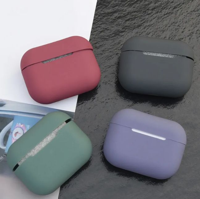 AirPods Pro Silicone Case with Carabiner Hook Wireless Bluetooth Earphone Protective Cover For AirPods Pro Soft Case - Oshi.pk - Buy & Sell Online