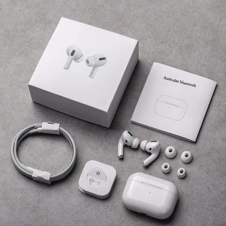 AirPods Pro Wireless Earbuds Bluetooth 5.0, Super Sound Bass, Charging Case and Extra Ear-Buds, Pop-Up Feature Compatible with All Devices