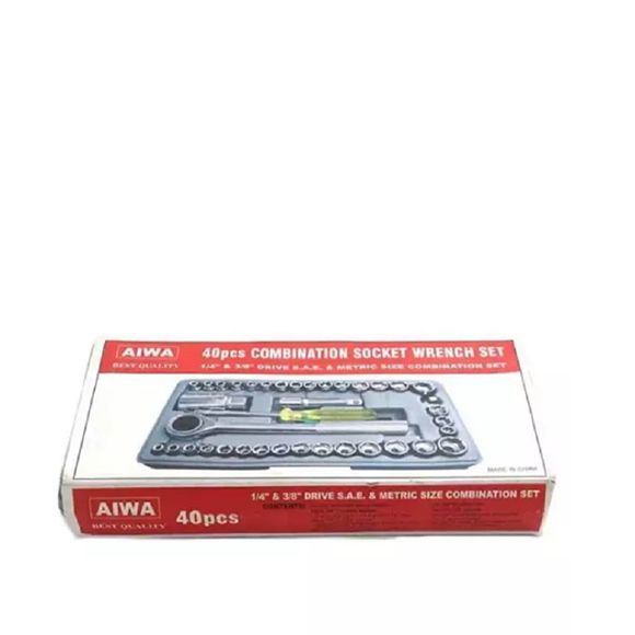 Aiwa 40 Pcs Combination Socket Wrench Tool Kit - Oshi.pk - Buy & Sell Online