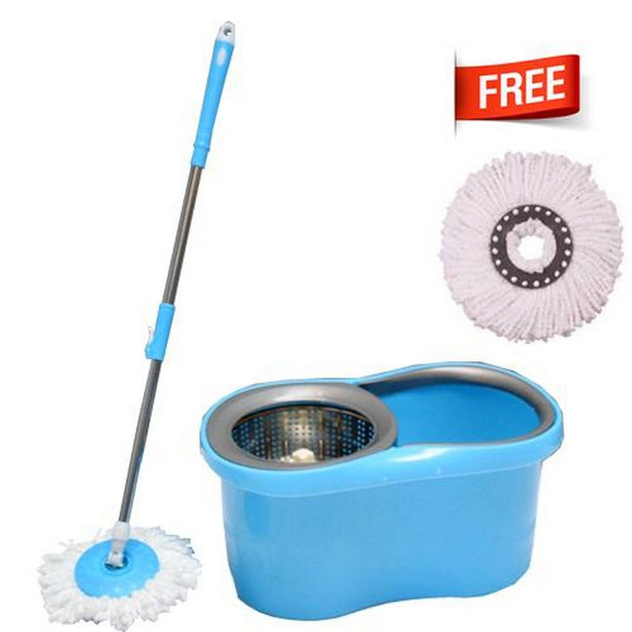 Alclean 360 Degree Heavy Quality Spin Mop With Double Bucket Dry Heavy Duty - Oshi.pk - Buy & Sell Online