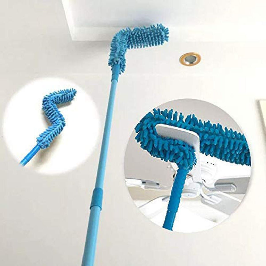 AlClean Flexible Micro Fiber Duster With Telescopic Stainless Steel Handle for Fan Cleaning Specially - Oshi.pk - Buy & Sell Online