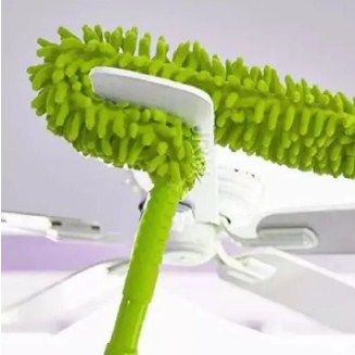 AlClean Flexible Micro Fiber Duster With Telescopic Stainless Steel Handle for Fan Cleaning Specially - Oshi.pk - Buy & Sell Online