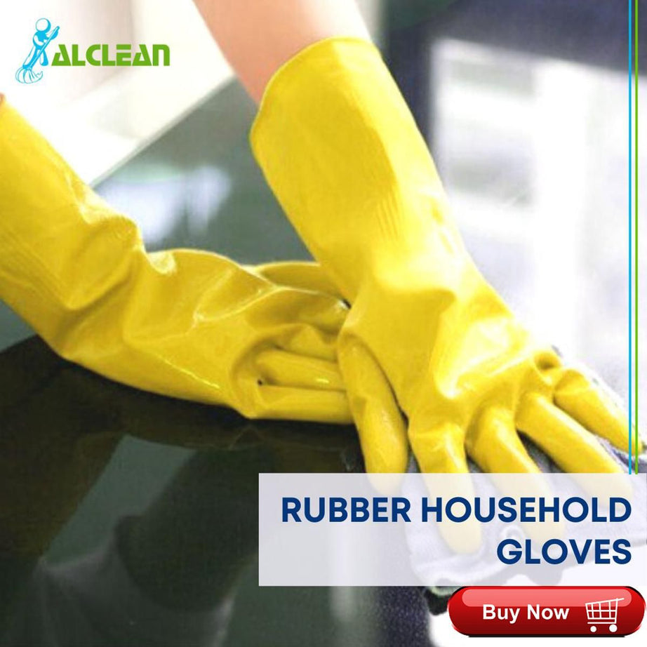 AlClean House Hold Gloves Rubber Multiuse Washing Cleaning - Oshi.pk - Buy & Sell Online