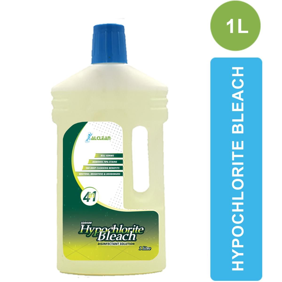 AlClean Hydro Floor Bleach Sodium Hypochlorite Disinfectant Solution Germs Free 10X Deep Cleaning Whitens, Brightens, Deodorizes 1000ml - Oshi.pk - Buy & Sell Online