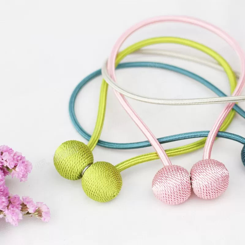 All-New Magnetic Curtain Tieback High Quality Holder Hook Buckle Clip Curtain Tieback Polyester Decorative Home Accessories - Oshi.pk - Buy & Sell Online