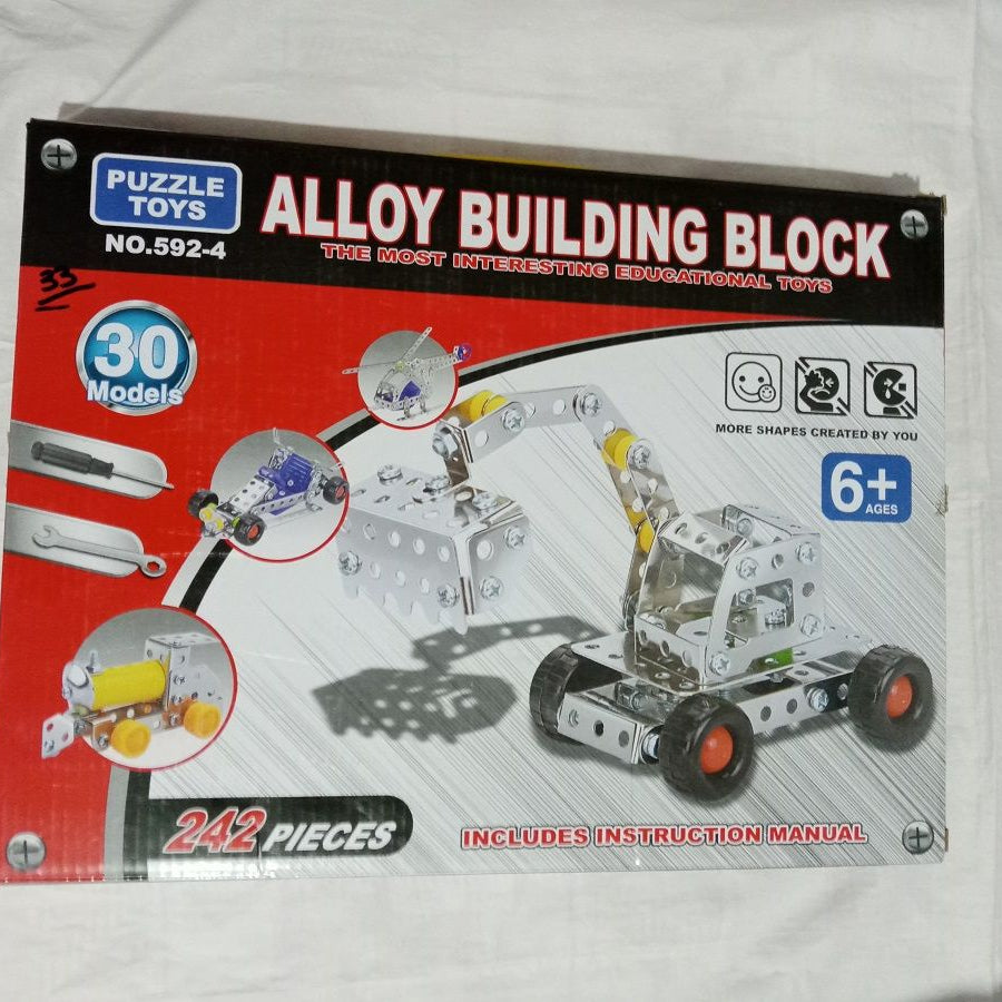 Alloy Building Blocks - 30 Models - 242 pcs- Bigger sized tools Puzzle Toy - Oshi.pk - Buy & Sell Online