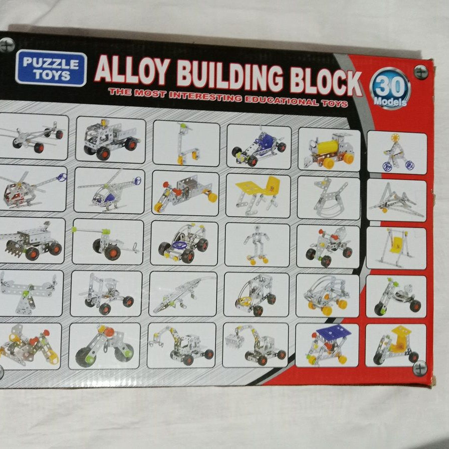 Alloy Building Blocks - 30 Models - 242 pcs- Bigger sized tools Puzzle Toy - Oshi.pk - Buy & Sell Online