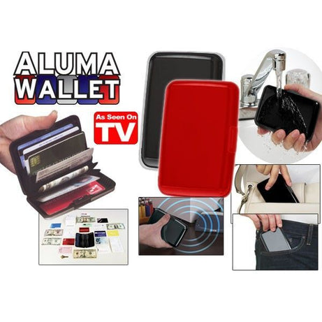 Aluminum Water Proof Resistant Card Protect Holder For Unisex Aluma wallet Mini slim card holder wallet for men - Oshi.pk - Buy & Sell Online