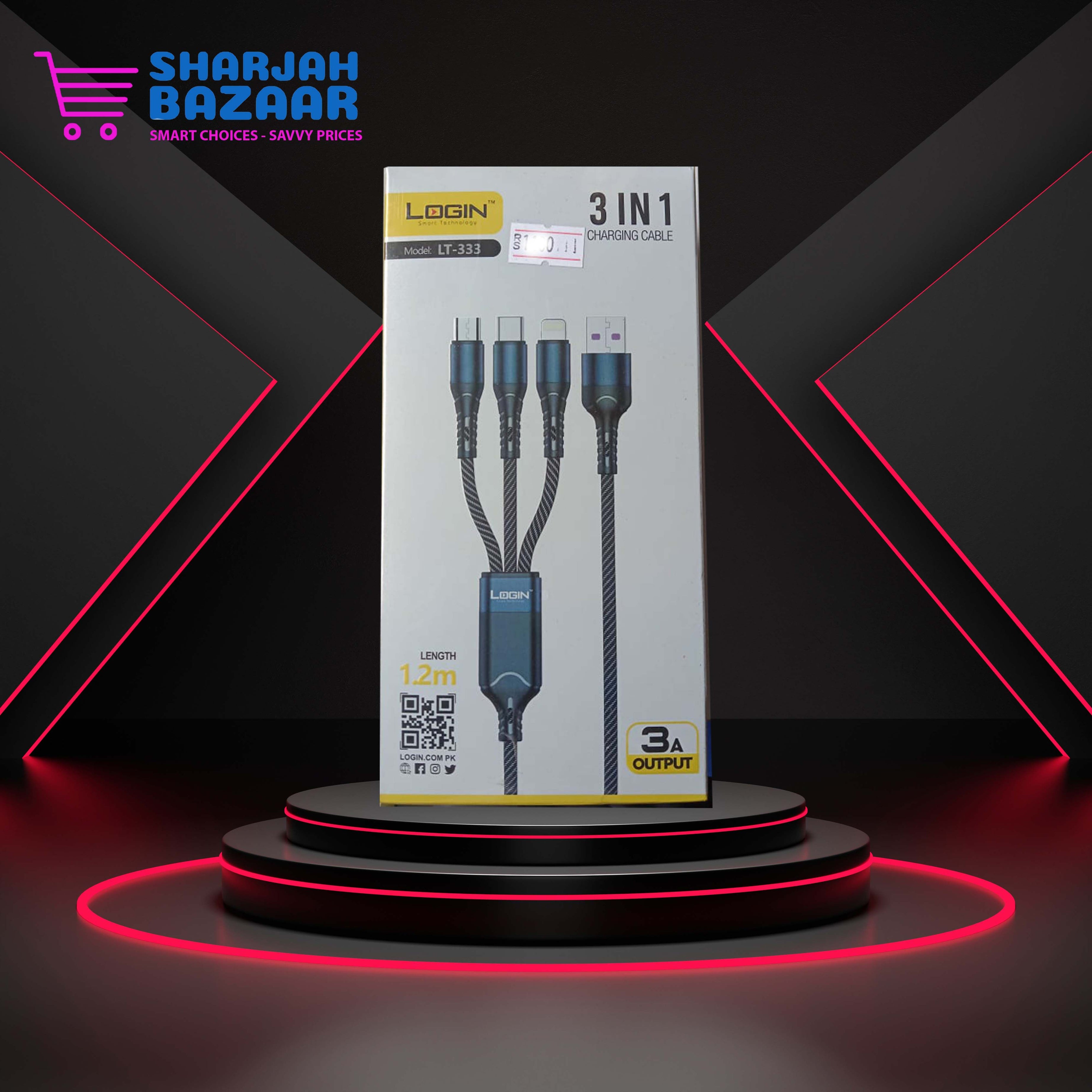 Android - Type C - iPhone - 3 in one Fast data cable - Oshi.pk - Buy & Sell Online