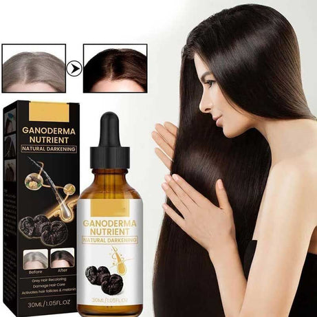 Anti Greying Hair Serum Black Ganoderma Lucidum Black Hair Solutions 30ml - Oshi.pk - Buy & Sell Online