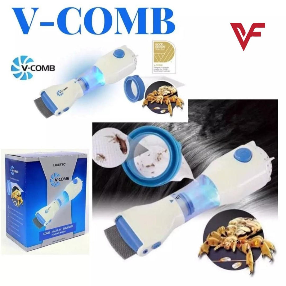Anti Lice And Nit Eggs Removing V-Comb Electric Machine Painless And Chemical Free Multipurose V-Comb with Extra Filters Premium Quality Product - Oshi.pk - Buy & Sell Online