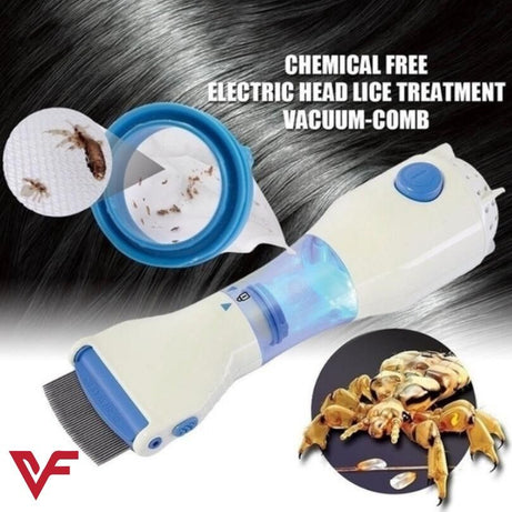 Anti Lice And Nit Eggs Removing V-Comb Electric Machine Painless And Chemical Free Multipurose V-Comb with Extra Filters Premium Quality Product - Oshi.pk - Buy & Sell Online