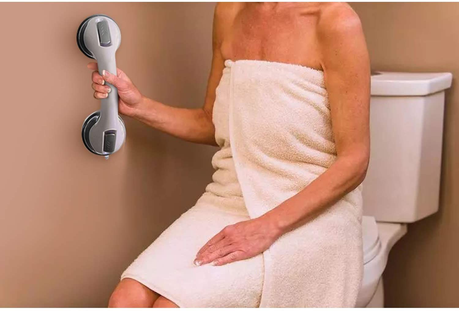 Anti-Slip Safety Suction Grab Bar | Added Bathroom Safety - Oshi.pk - Buy & Sell Online