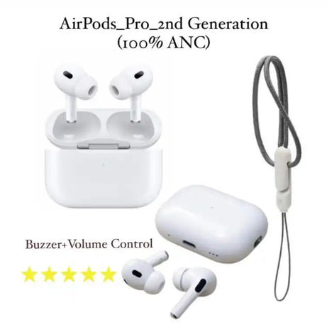 Apple Airpods Pro 2 ANC Buzzer+volume+Dorri Wirless Charging Typ C TITANIUM Quality - Oshi.pk - Buy & Sell Online