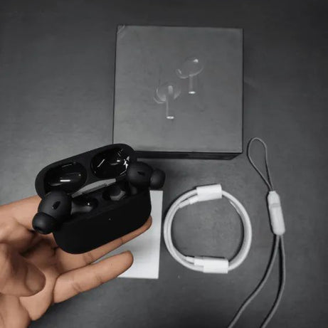 Apple Airpods Pro 2 Black TypeC Buzzer+Volume+Dorri Wireless Charging - Oshi.pk - Buy & Sell Online
