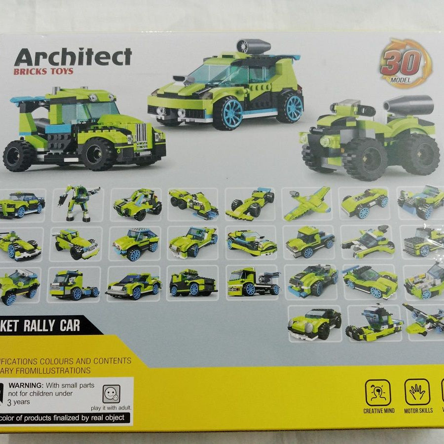 Architect Bricks Toys- 30 models- Rocket Rally Cars- 241+ pcs - Oshi.pk - Buy & Sell Online