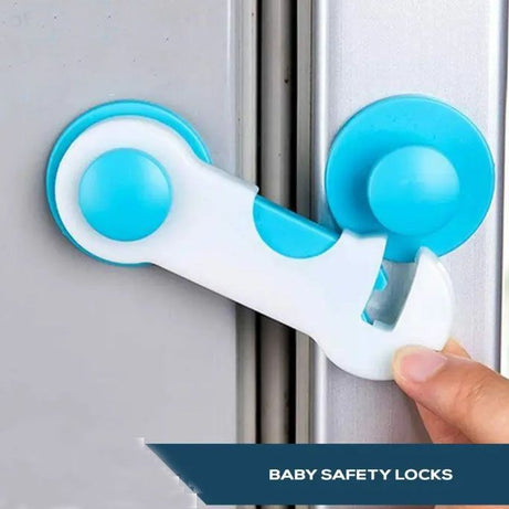 Pack Of 2 Child Baby Safety Locks Drawer Cabinets Fridge Locks Furniture Blockers Doors Baby Safety Lock Security Toddler Safety - Oshi.pk - Buy & Sell Online